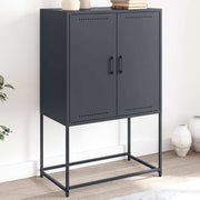 Visoka komoda antracit 68,5x38,5x107 cm čelična