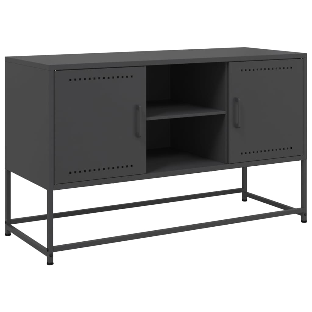 TV ormarić crni 100,5x39x60,5 cm čelični