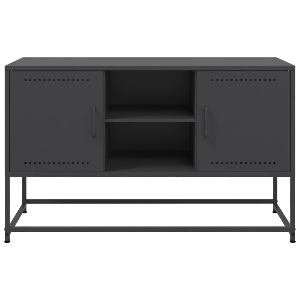 TV ormarić crni 100,5x39x60,5 cm čelični