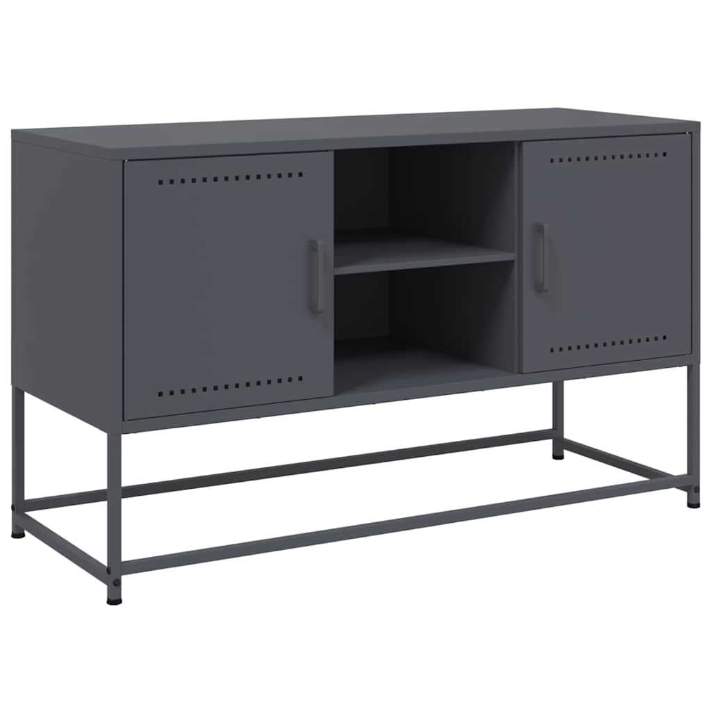 TV ormarić antracit 100,5x39x60,5 cm čelični