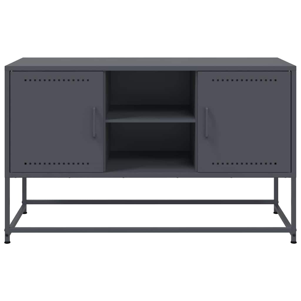 TV ormarić antracit 100,5x39x60,5 cm čelični