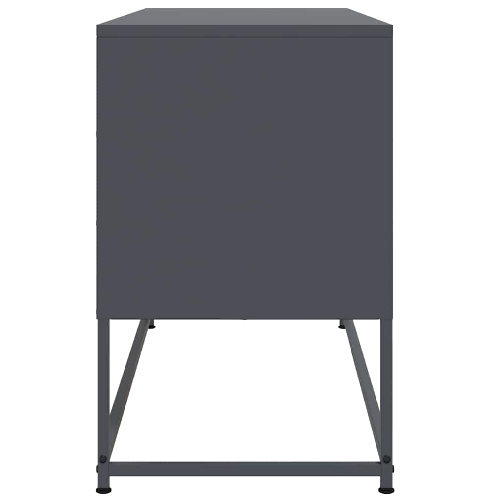 TV ormarić antracit 100,5x39x60,5 cm čelični