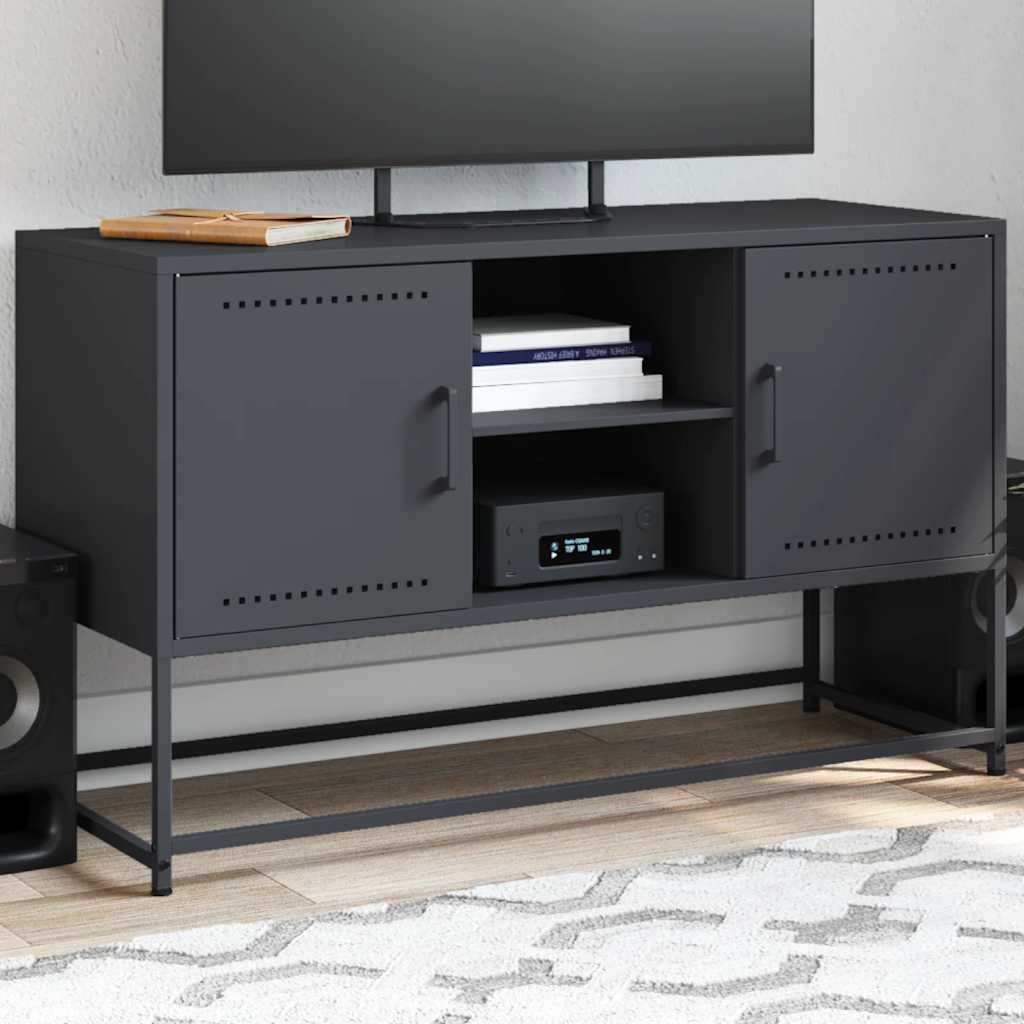 TV ormarić antracit 100,5x39x60,5 cm čelični