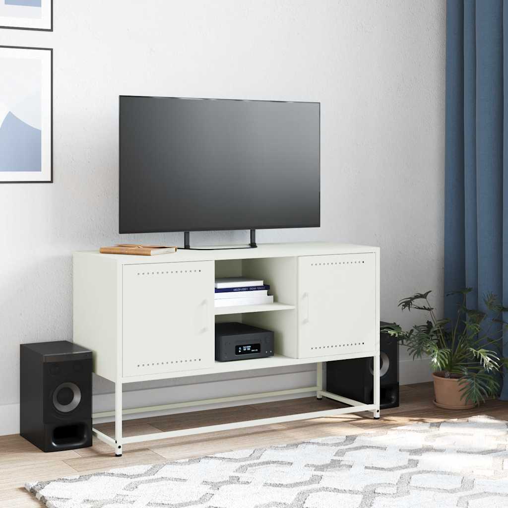 TV ormarić bijeli 100,5 x 39 x 60,5 cm čelični