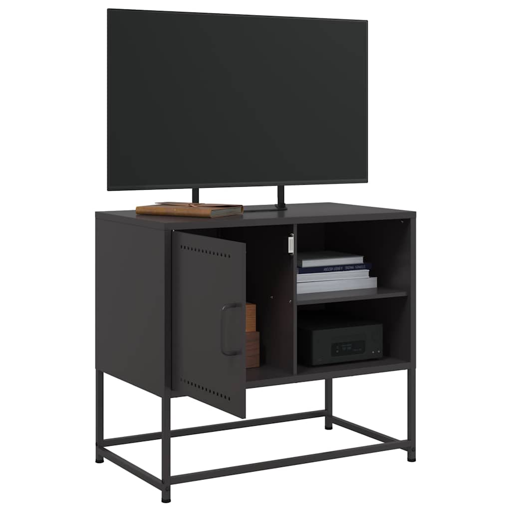 TV ormarić crni 68x39x60,5 cm čelični