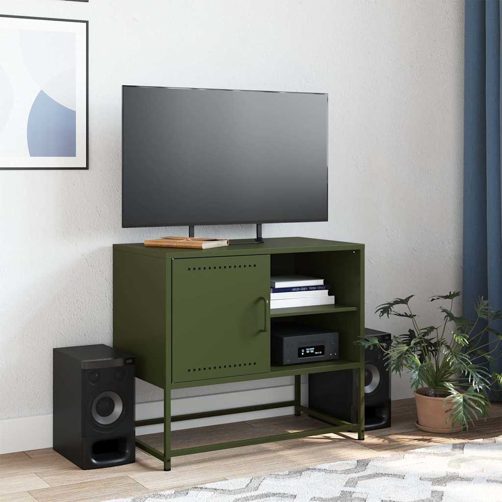 TV ormarić maslinastozeleni 68x39x60,5 cm čelični