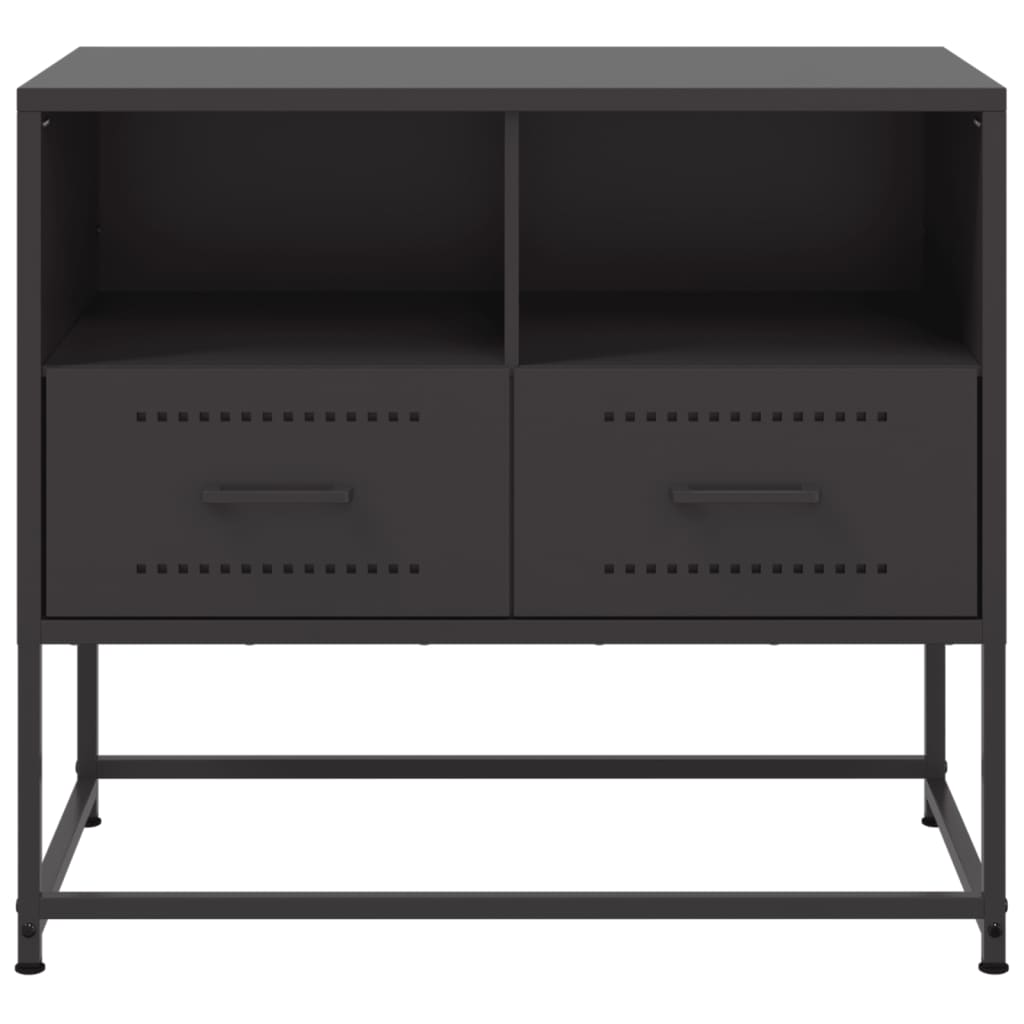 TV ormarić crni 68x39x60,5 cm čelični