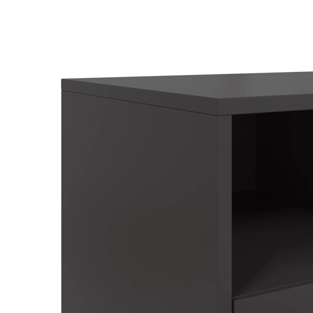 TV ormarić crni 68x39x60,5 cm čelični