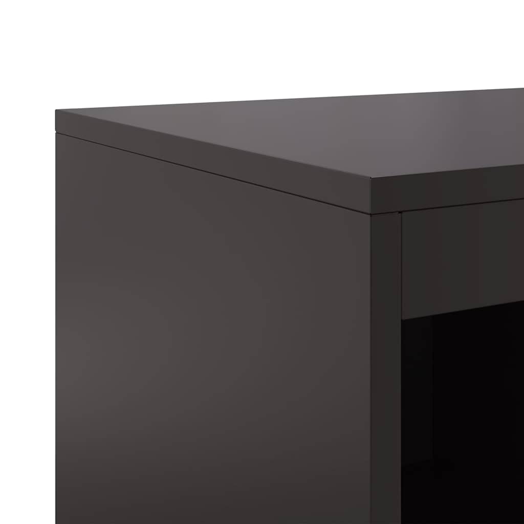 Komoda crna 100,5 x 39 x 107 cm od čelika