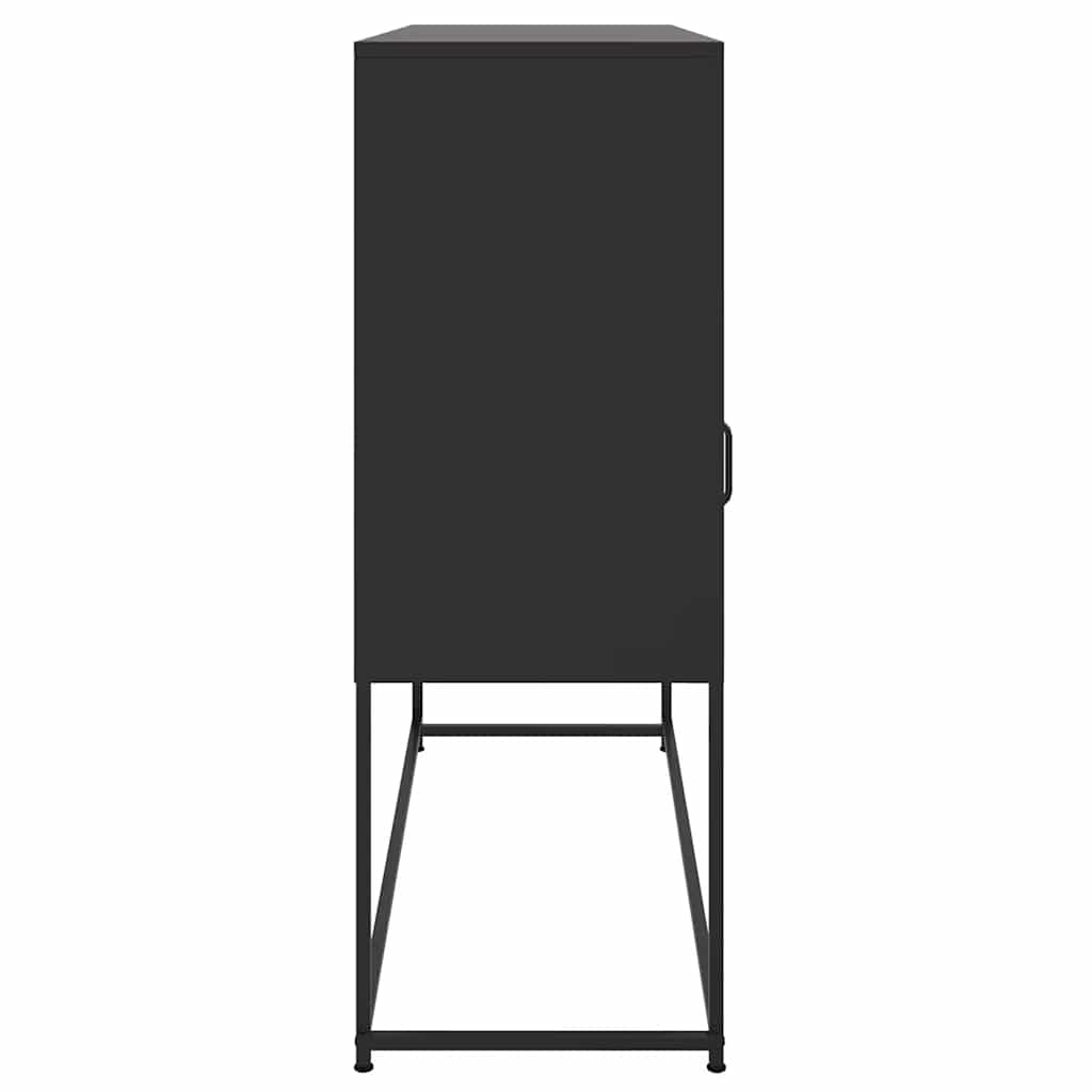 Komoda crna 100,5 x 39 x 107 cm od čelika