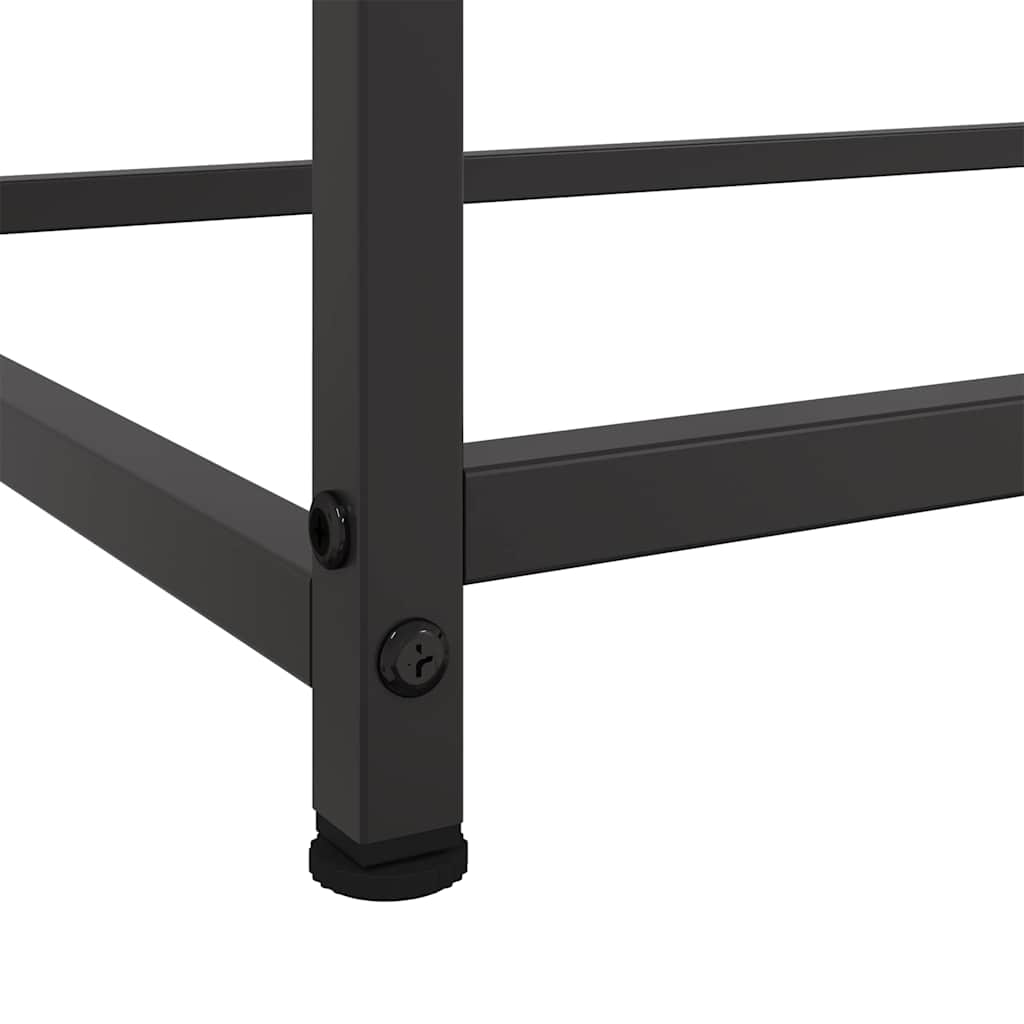 Komoda crna 100,5 x 39 x 107 cm od čelika