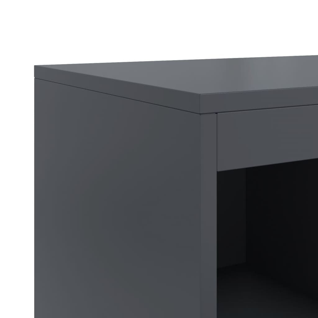 Komoda antracit 100,5 x 39 x 107 cm od čelika