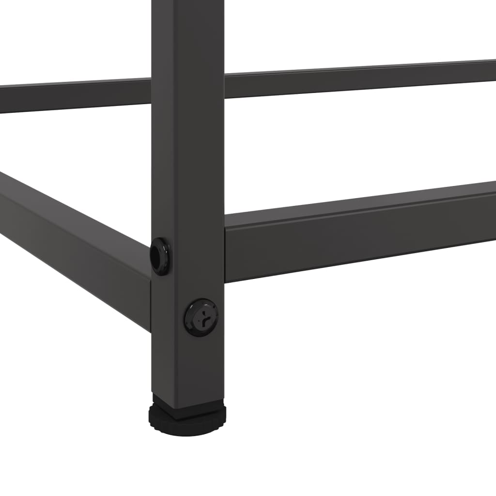 Komoda crna 100,5 x 39 x 107 cm od čelika