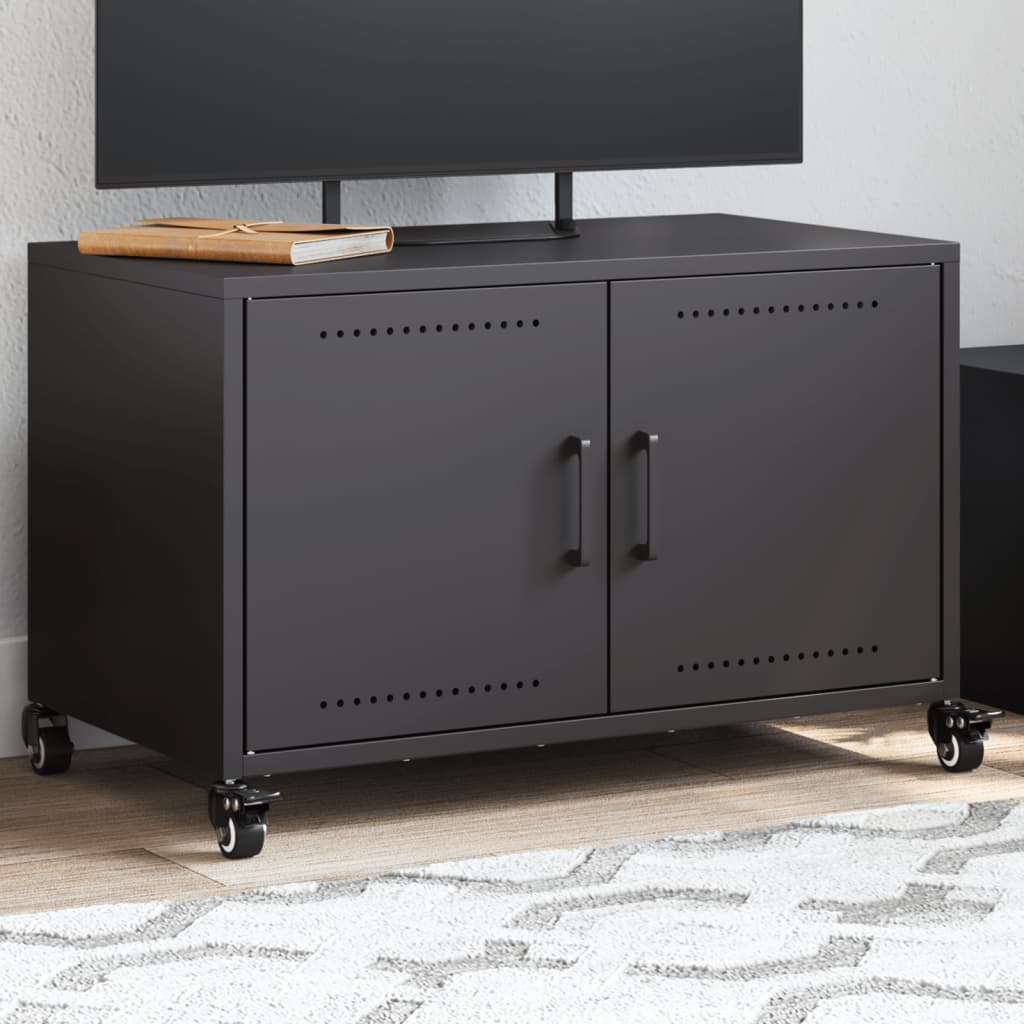 TV ormarić crni 68 x 39 x 43,5 cm čelik