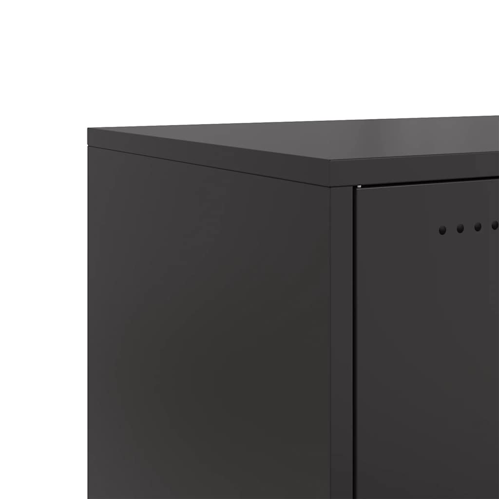 TV ormarić crni 100,5x39x43,5 cm čelik