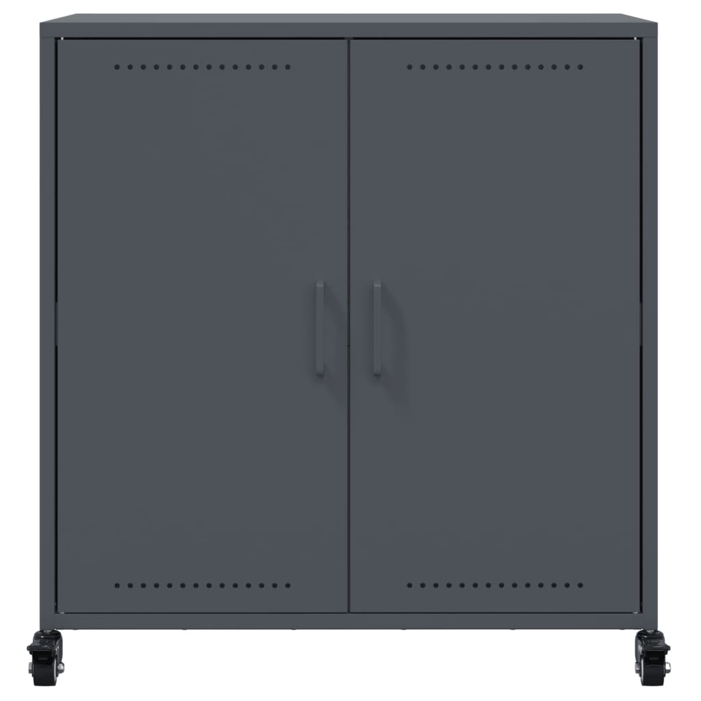 Komoda antracit 68x39x72 cm čelik