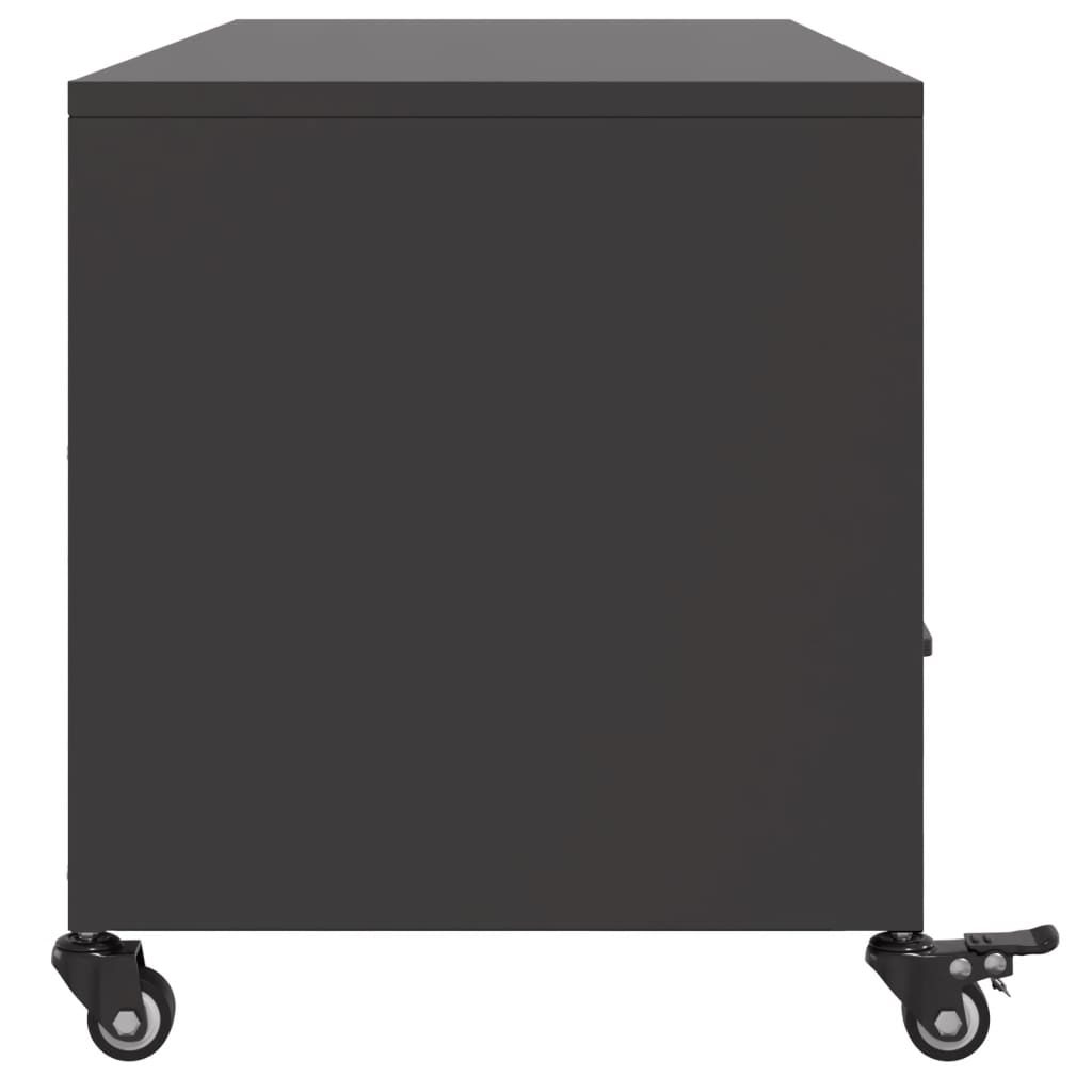 TV ormarić crni 100,5x39x43,5 cm čelik