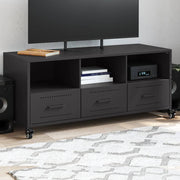 TV ormarić crni 100,5x39x43,5 cm čelik