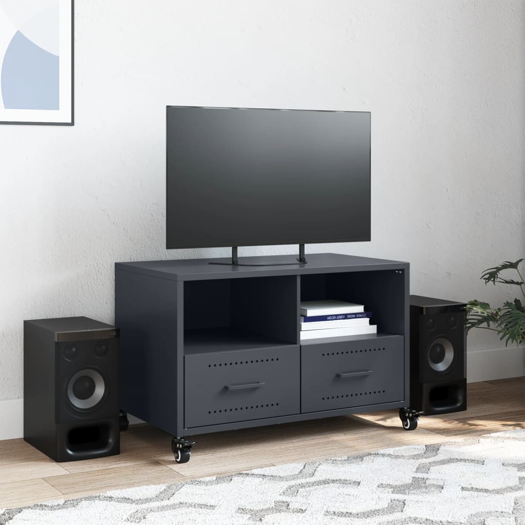 TV ormarić antracit 68x39x43,5 cm čelik Antracitno siva