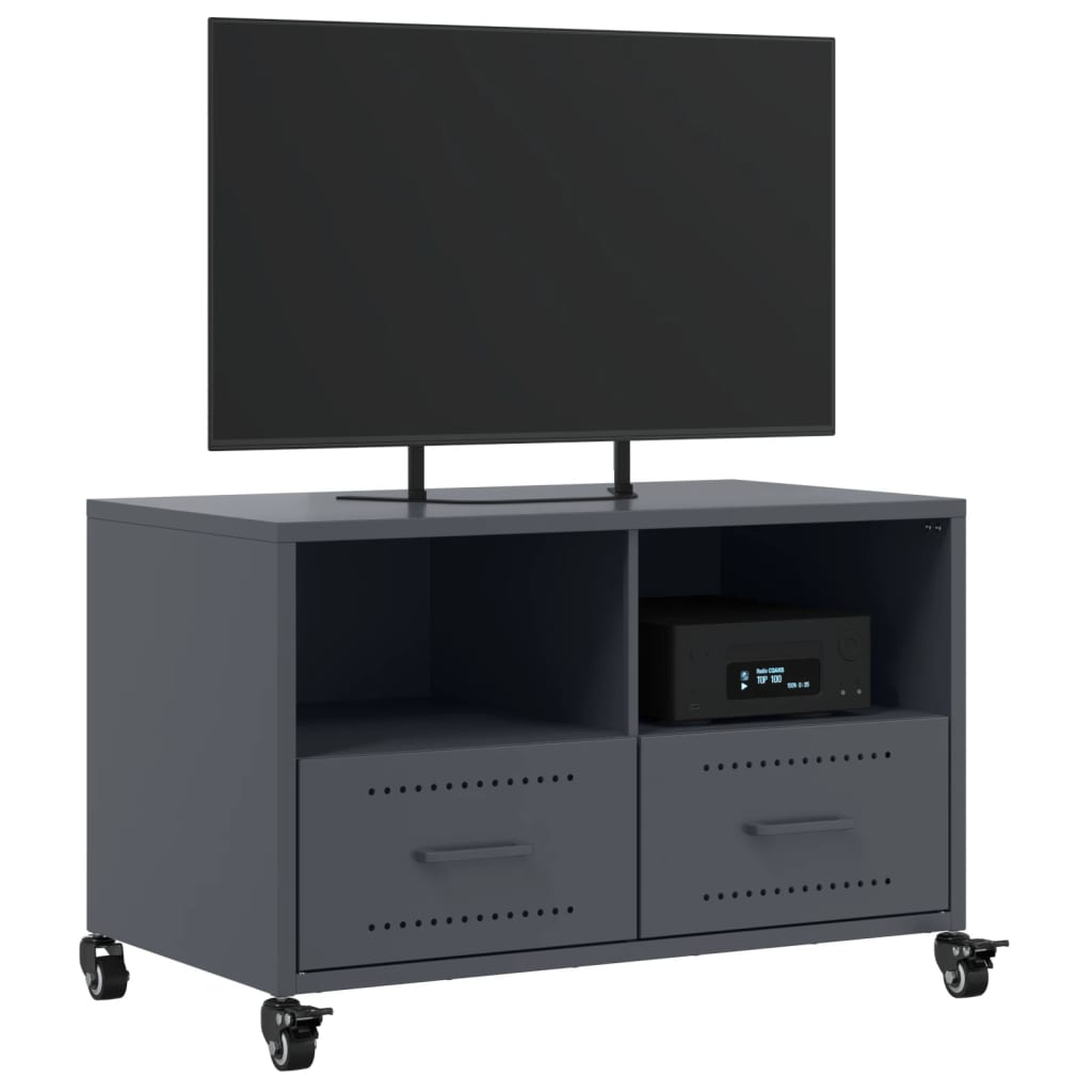 TV ormarić antracit 68x39x43,5 cm čelik Antracitno siva