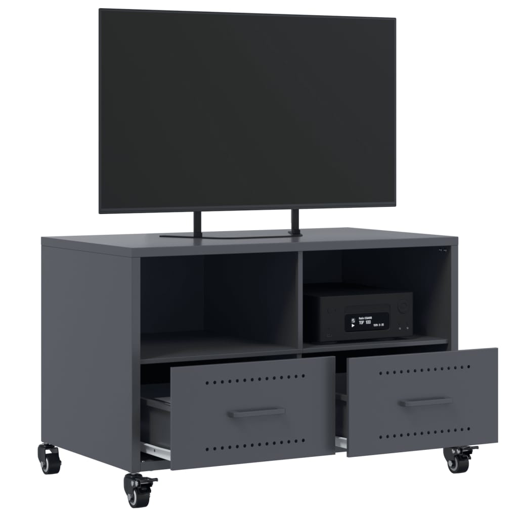 TV ormarić antracit 68x39x43,5 cm čelik Antracitno siva