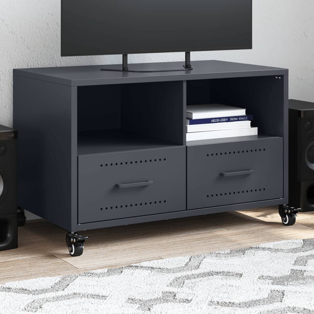 TV ormarić antracit 68x39x43,5 cm čelik Antracitno siva