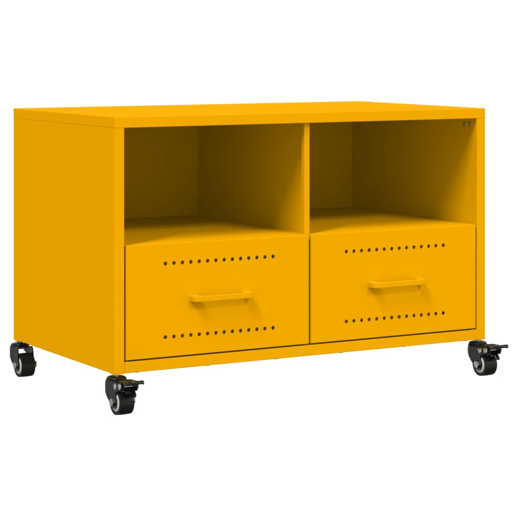 TV ormarić boja senfa 68x39x43,5 cm čelični