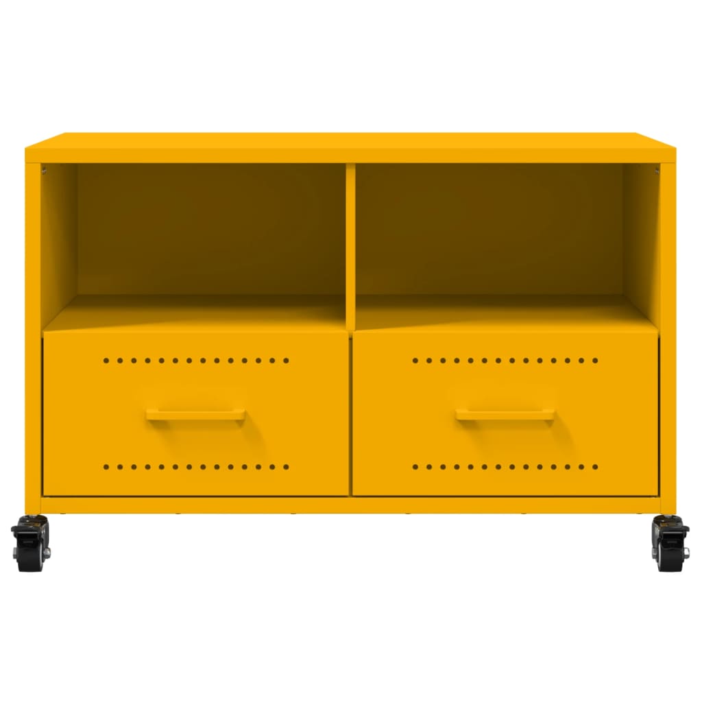 TV ormarić boja senfa 68x39x43,5 cm čelični