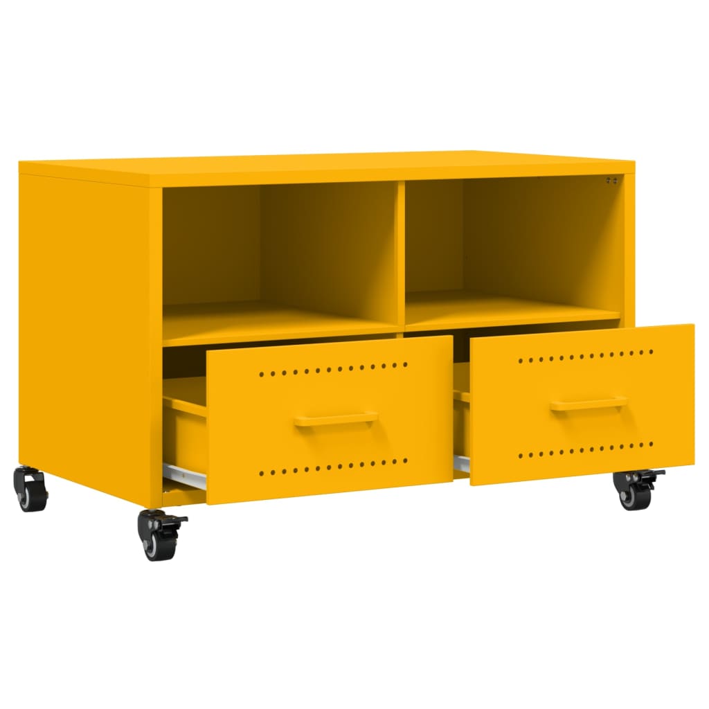 TV ormarić boja senfa 68x39x43,5 cm čelični