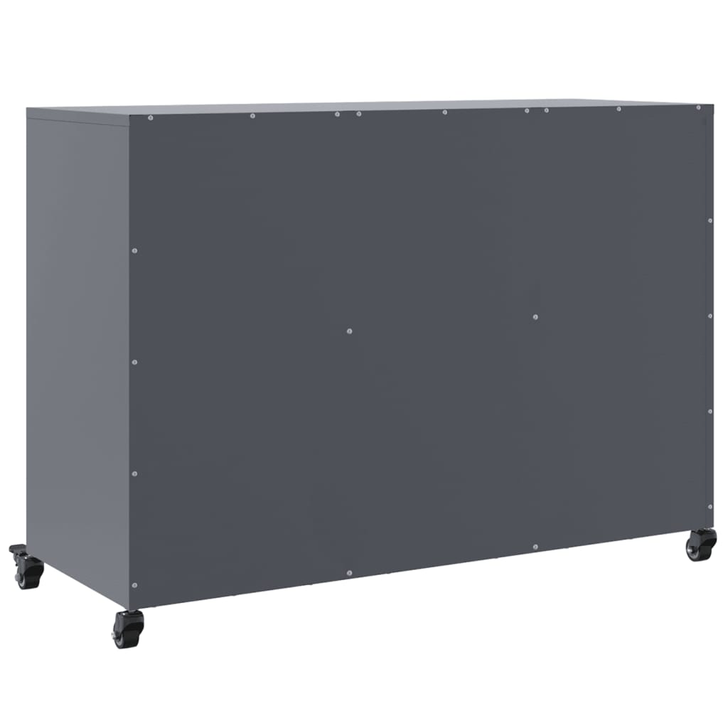 Komoda antracit 100,5x39x72 cm od čelika