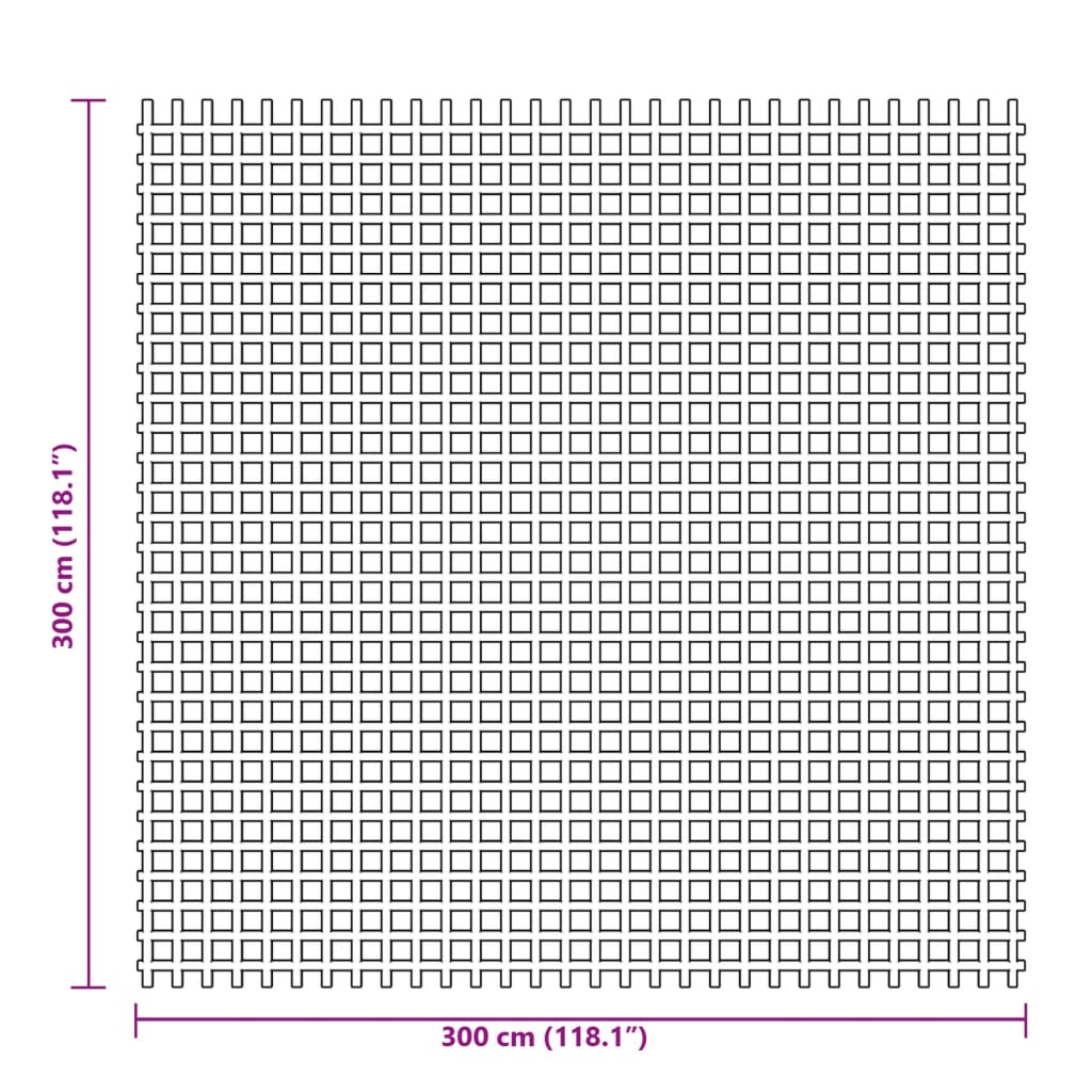Tepih za šator zeleni 3x3 m