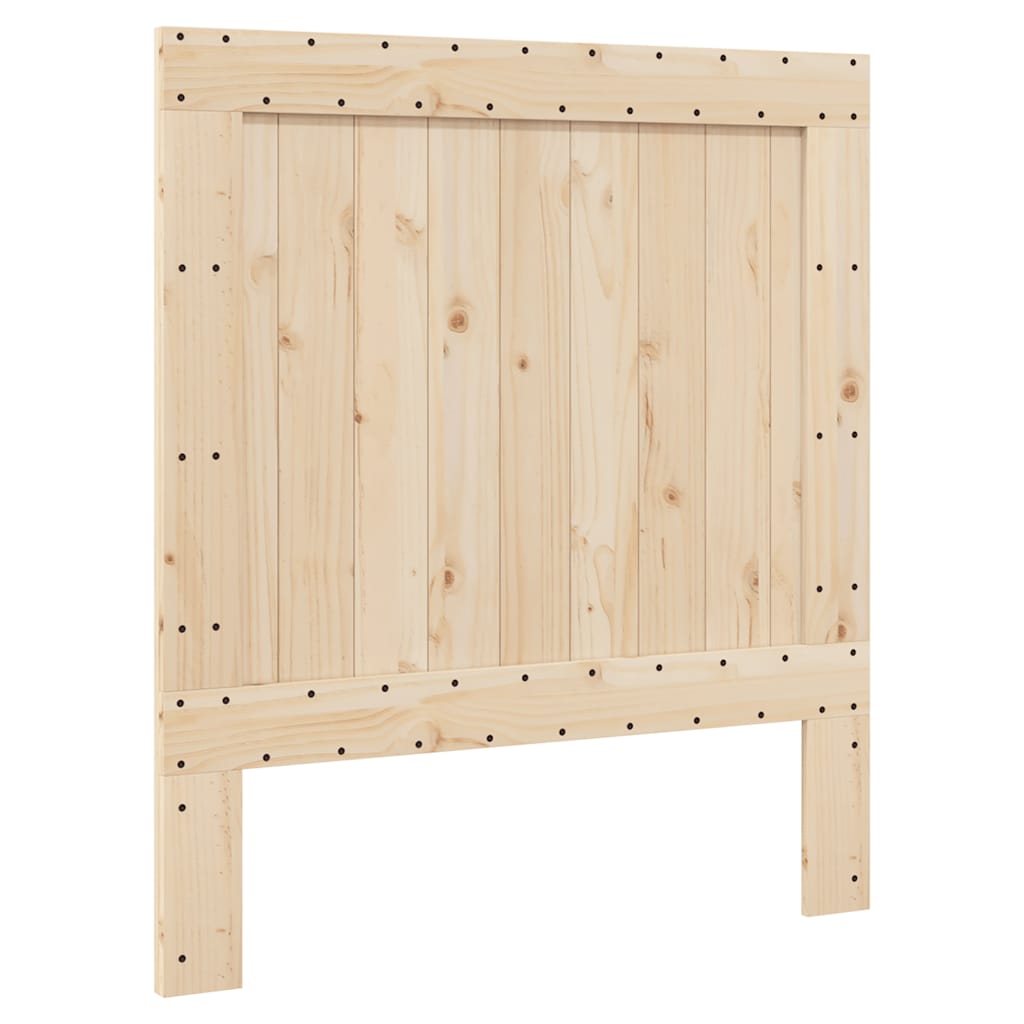 Okvir kreveta s uzglavljem 90 x 200 cm od masivne borovine