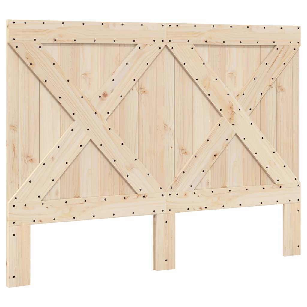 Okvir za krevet s uzglavljem 160 x 200 cm od masivne borovine