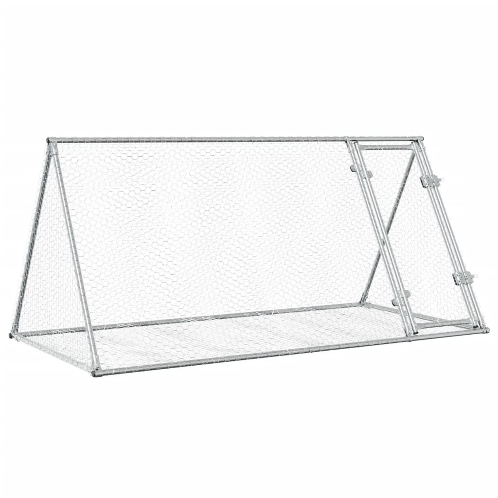 Kavez za zečeve srebrni 200 x 105 x 91 cm od pocinčanog čelika