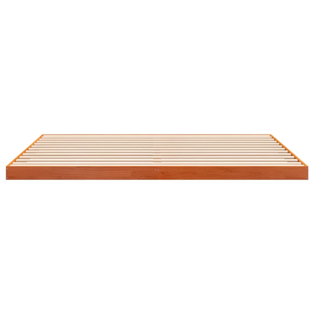 Okvir kreveta voštano smeđi 200 x 200 cm od masivne borovine