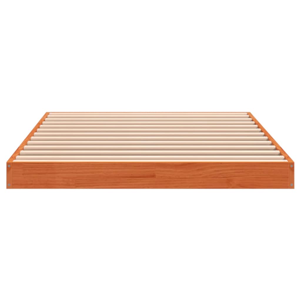 Okvir kreveta voštano smeđi 100 x 200 cm od masivne borovine