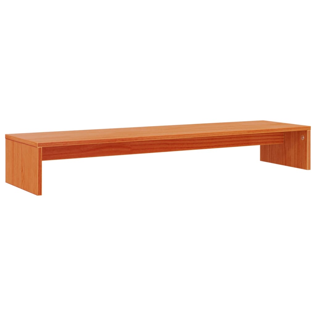 Stalak za monitor voštano smeđi 100x27x15cm od borovine