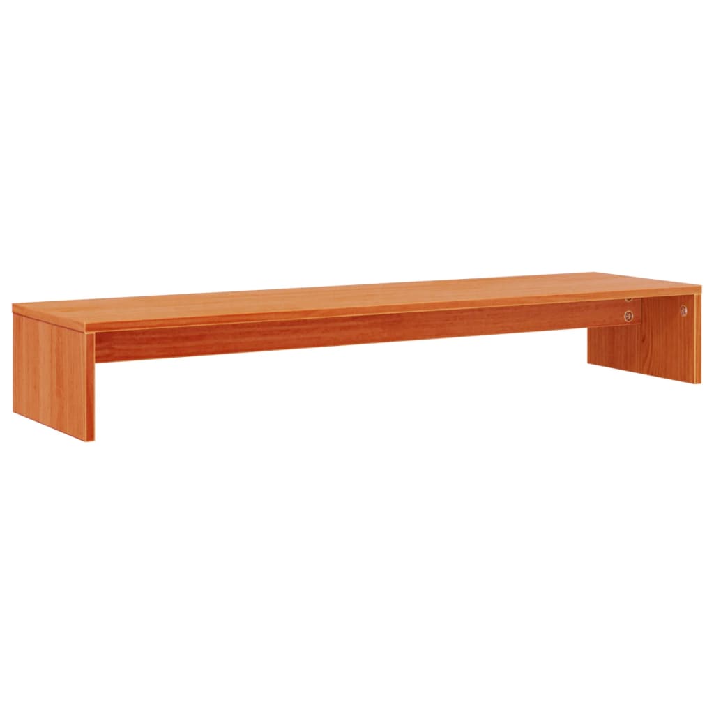 Stalak za monitor voštano smeđi 100x27x15cm od borovine