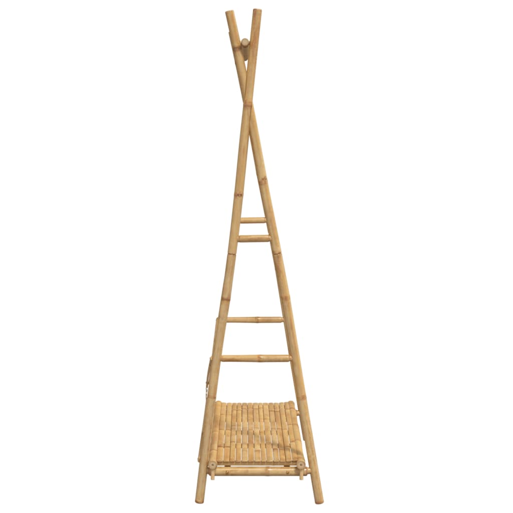 Stalak za odjeću s policom 102 x 50 x 190 cm od bambusa
