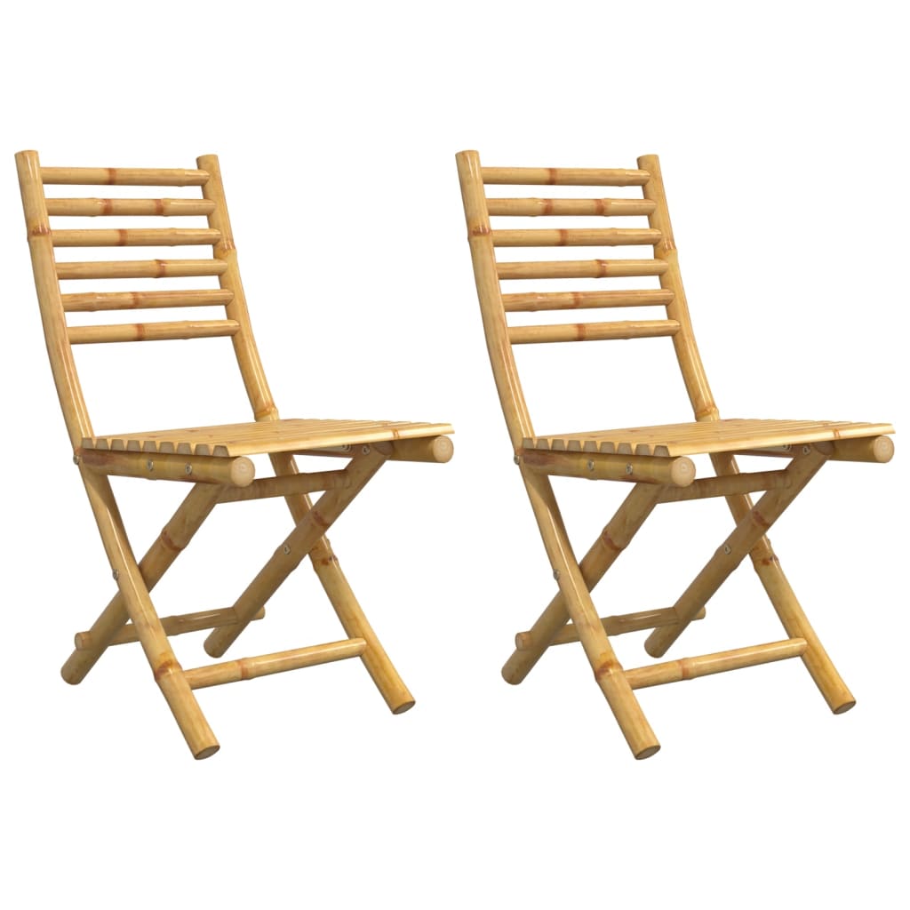 Sklopive vrtne stolice 2 kom 43 x 54 x 88 cm od bambusa
