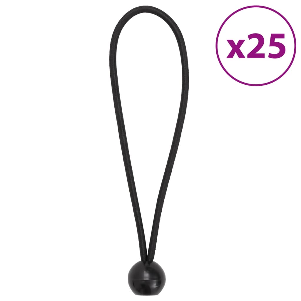 Užad za bungee s kuglicama 25 kom 21 x 0,5 cm