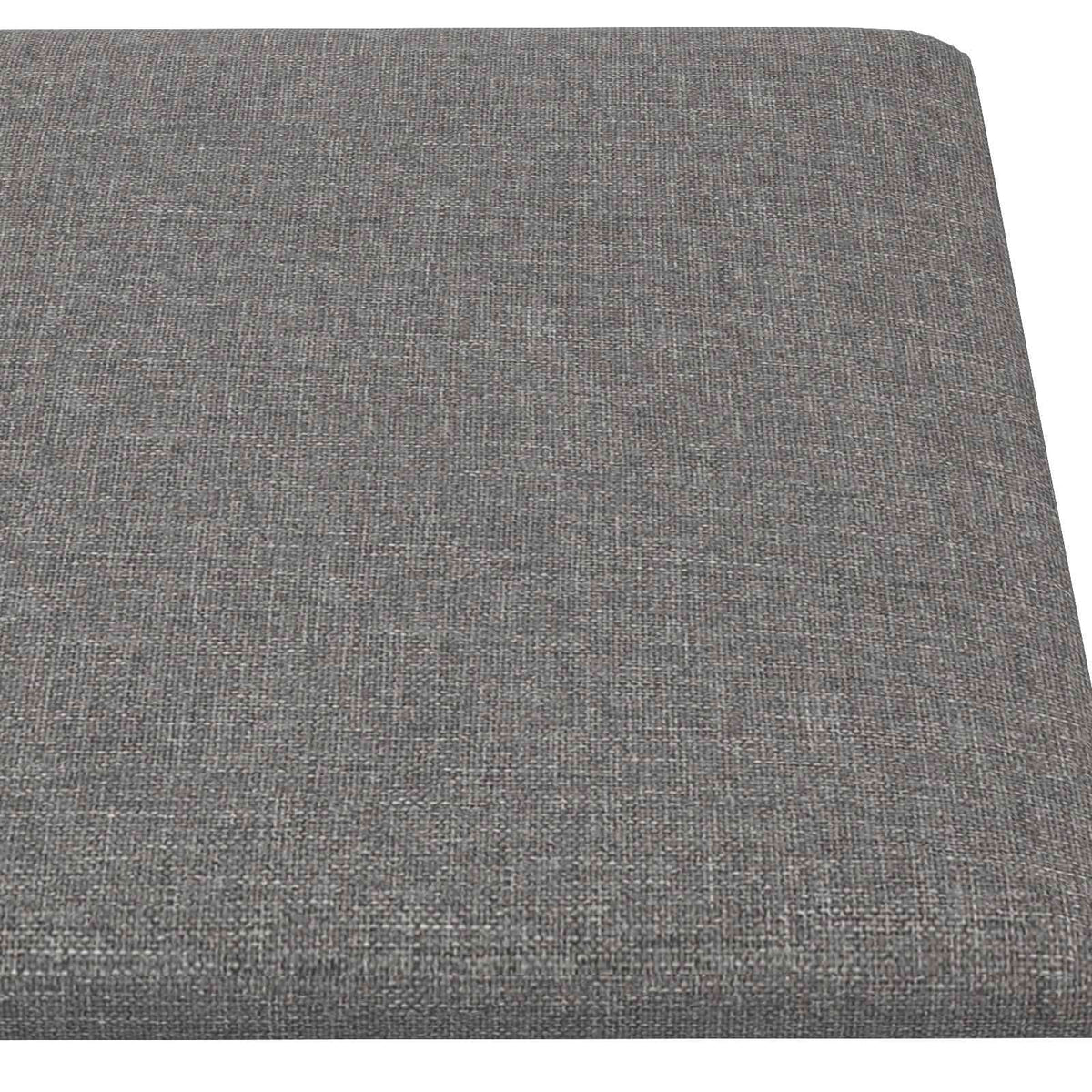 Zidna uzglavlja 12 pcs Svijetlo siva 30 x 15 cm tkanina
