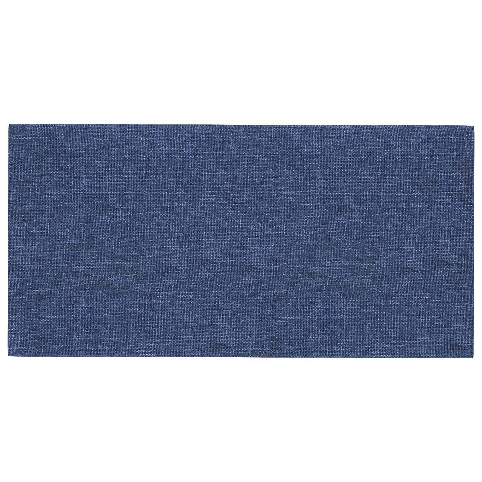 Zidna uzglavlja 12 pcs Plava 30 x 15 cm tkanina