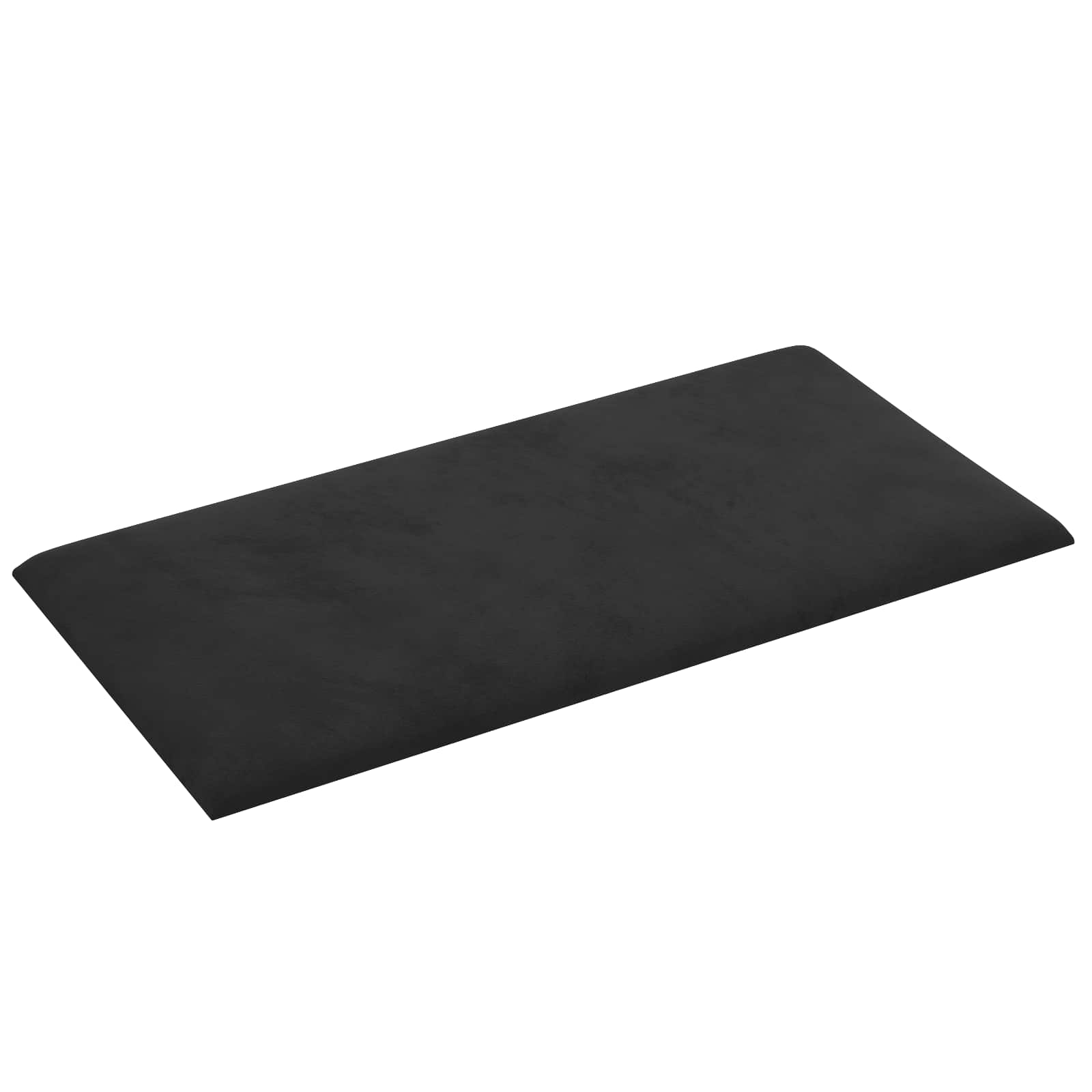 Zidna uzglavlja 12 pcs Crna Baršun