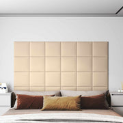 Zidna uzglavlja 12 pcs Krema 30 x 30 cm tkanina