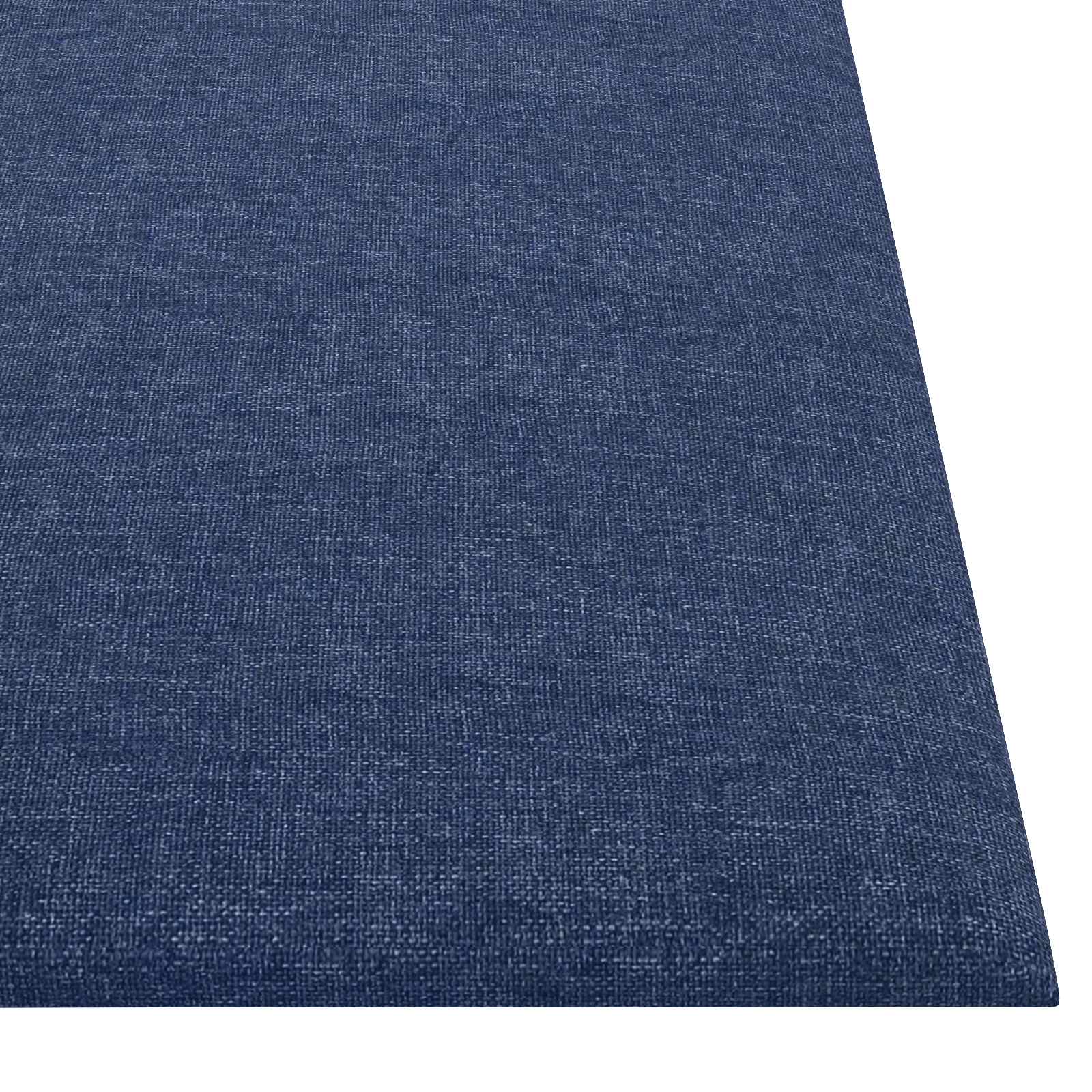 Zidna uzglavlja 12 pcs Plava 30 x 30 cm tkanina