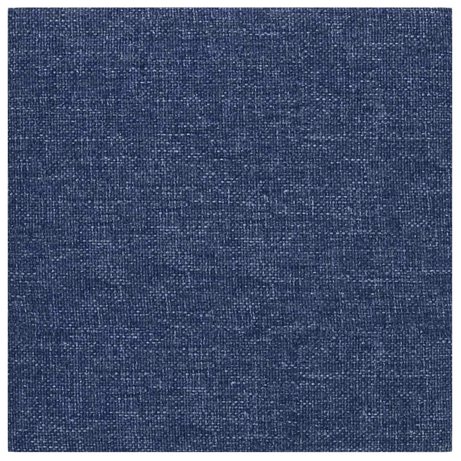 Zidna uzglavlja 12 pcs Plava 30 x 30 cm tkanina