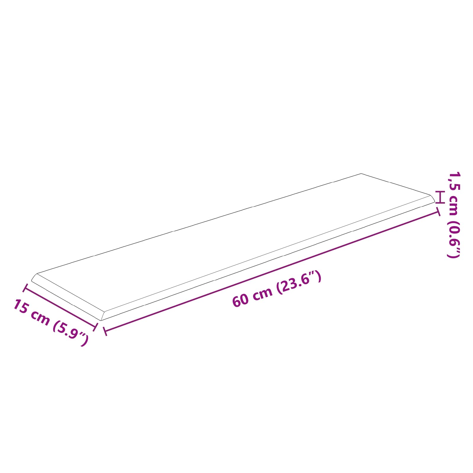 Zidna uzglavlja 12 pcs Plava Baršun