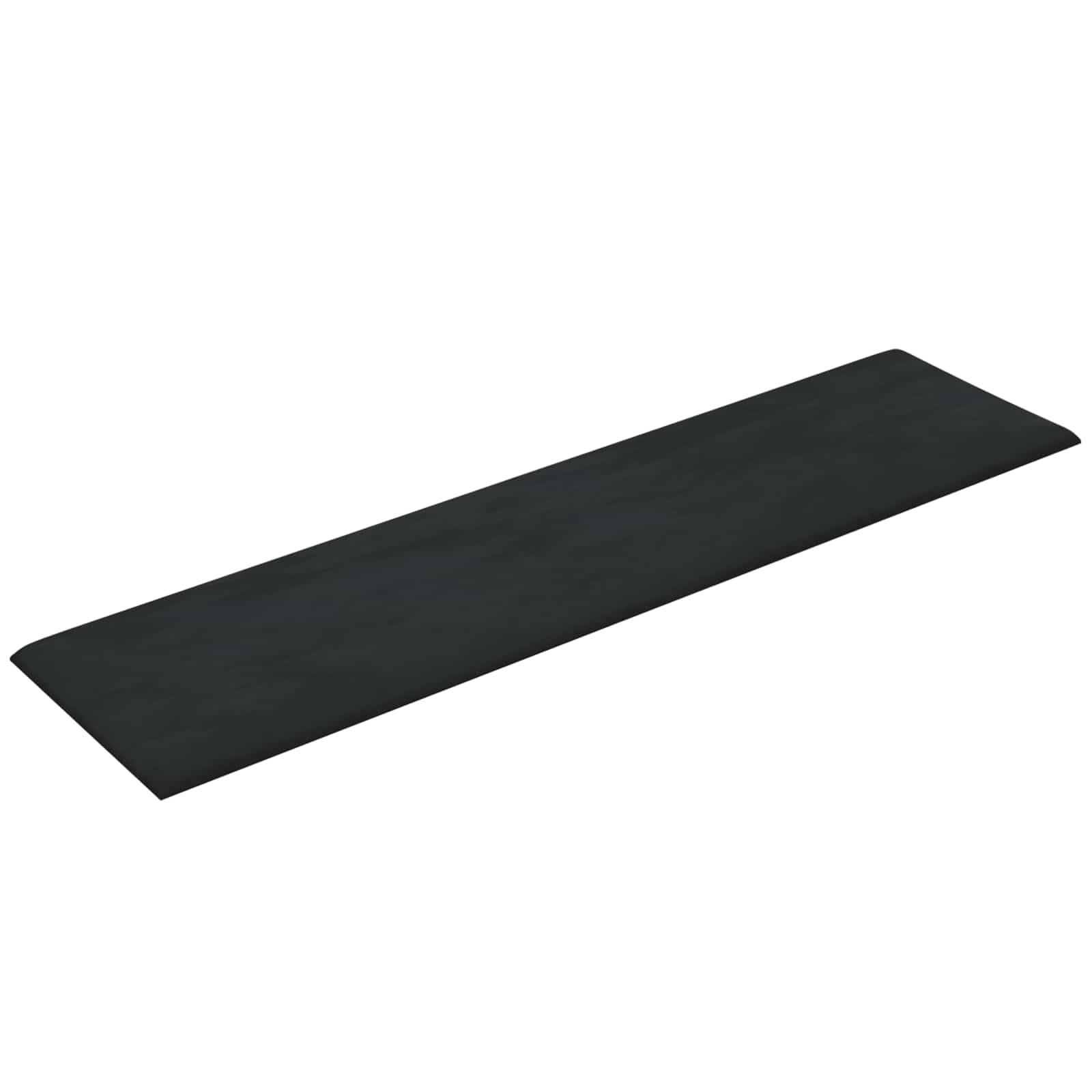 Zidna uzglavlja 12 pcs Crna Baršun