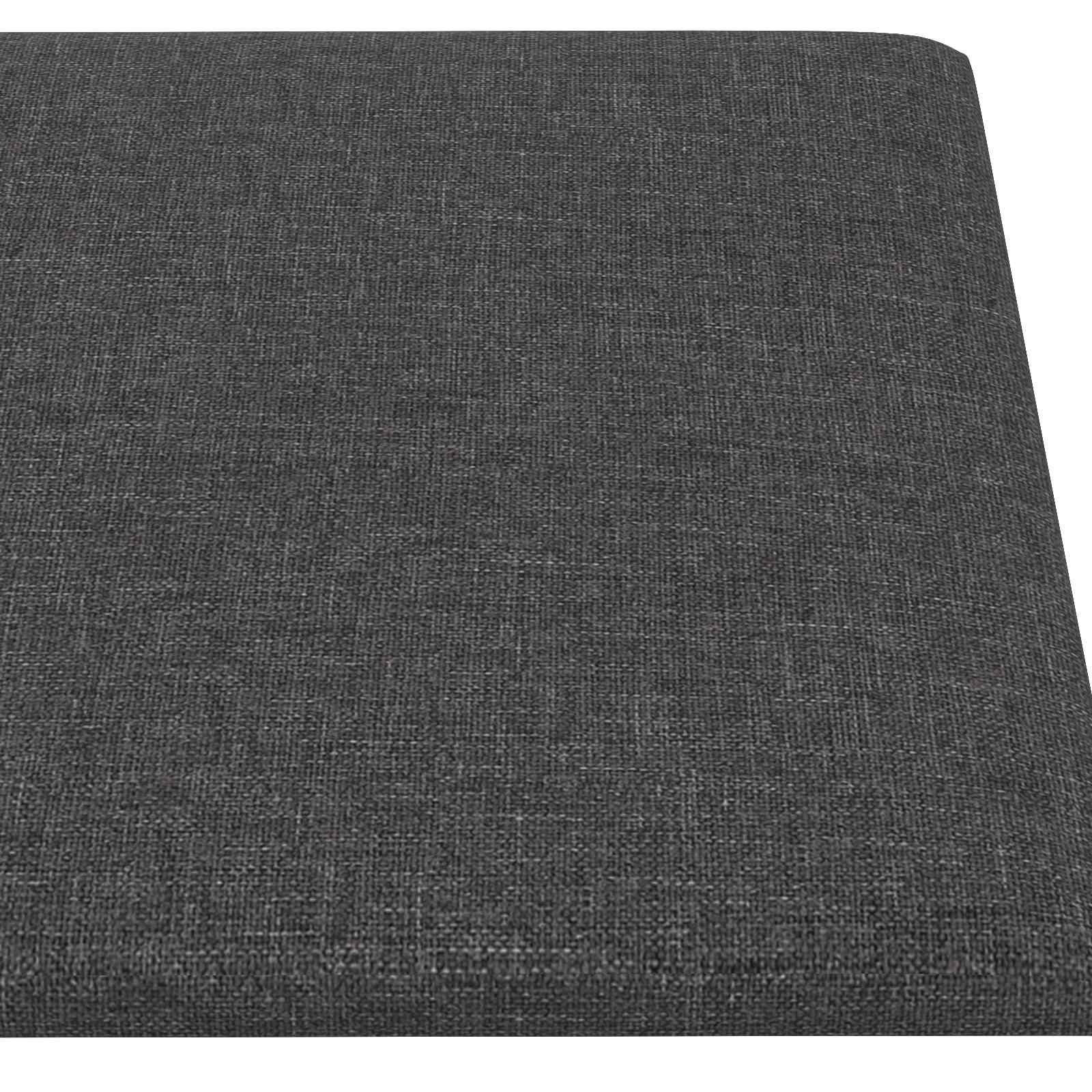 Zidna uzglavlja 12 pcs Tamno siva 60 x 30 cm tkanina